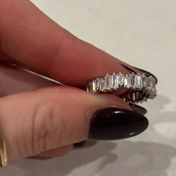 CZ and Sterling Diamond Ring | Size 8 - Picture 5 of 5